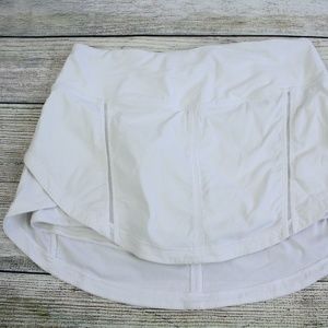 Lululemon Running / Tennis Skirt Shorts White Sz 4